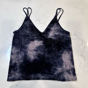 American Eagle Velvet Cropped tank Top the dye Size Medium